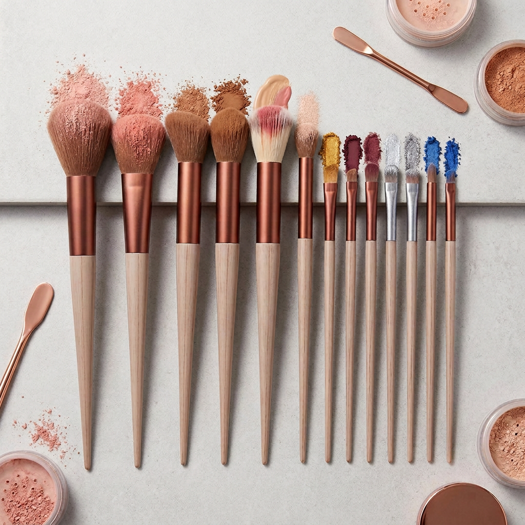 Set de 13 pinceaux à maquillage